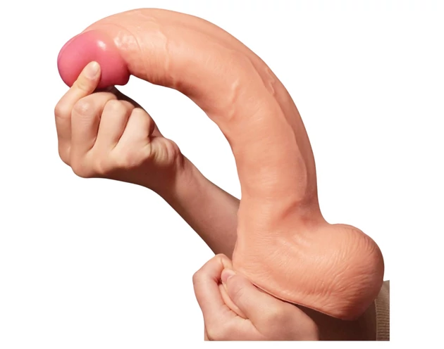 Lovetoy Nature Cock - kétrétegű élethű dildó - 30cm (natúr)