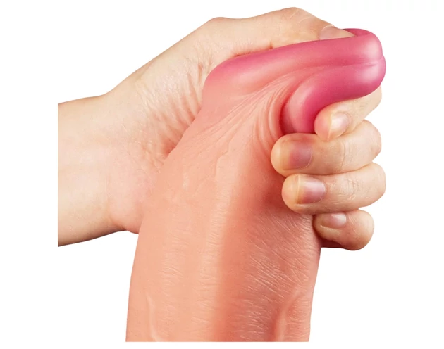 Lovetoy Nature Cock - kétrétegű élethű dildó - 30cm (natúr)