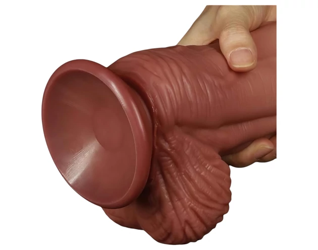 Lovetoy - kétrétegű élethű dildó - 26cm (natúr)