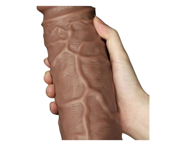 Lovetoy Chubby - tapadókorongos élethű dildó - 25cm (natúr)