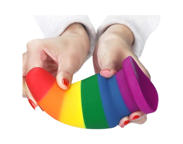 Lovetoy Prider - anál tágító plug - 15cm (szivárvány)
