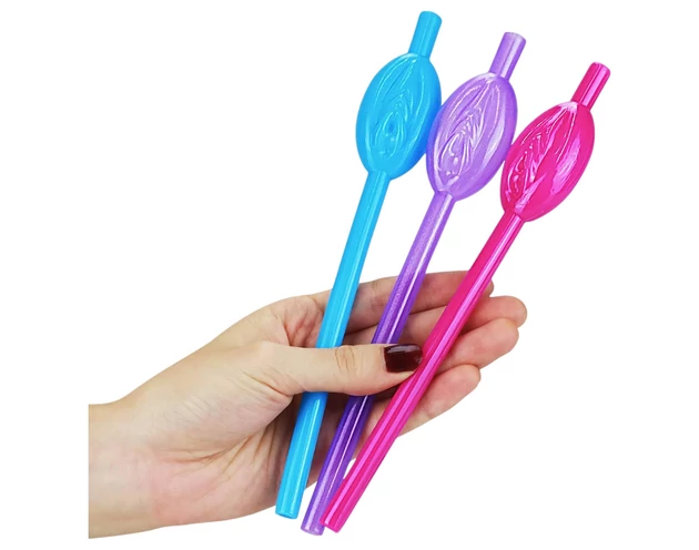 Lovetoy - puncis szívószál (pink-kék-lila)