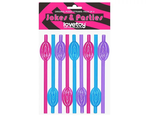 Lovetoy - puncis szívószál (pink-kék-lila)