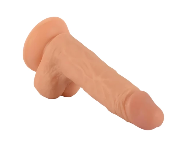 Mr. Rude - tapadókorongos élethű dildó - 19cm (natúr)