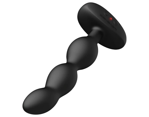 LOVENSE Ridge - okos, gyöngyös anál vibrátor (fekete)