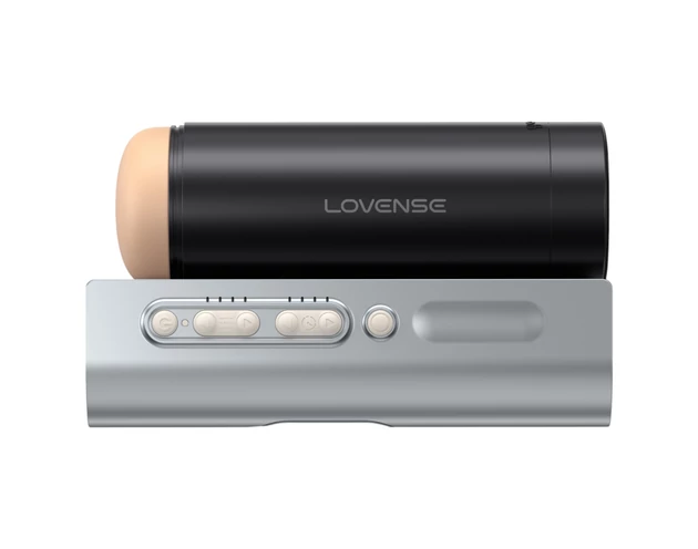 LOVENSE Solace Pro - okos, fel-le mozgó maszturbátor (fekete)