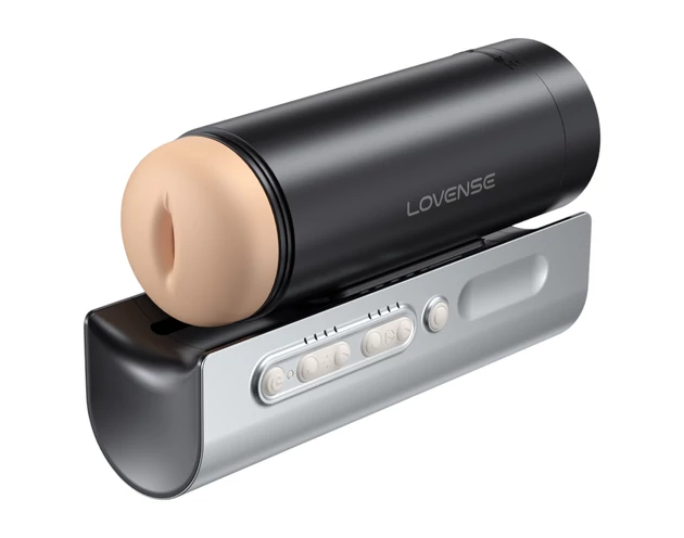 LOVENSE Solace Pro - okos, fel-le mozgó maszturbátor (fekete)