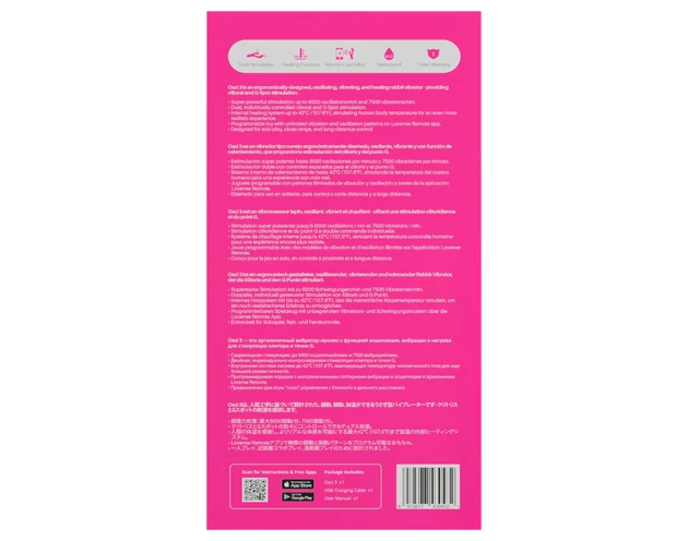 LOVENSE Osci 3 - csiklókaros vibrátor (pink)