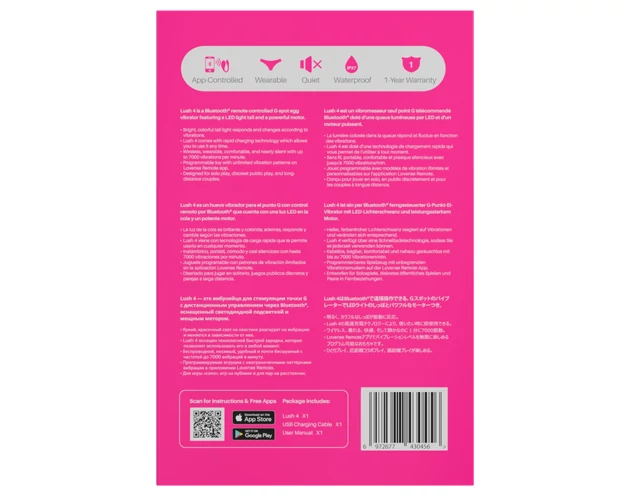 LOVENSE Lush 4 - okos vibrotojás (pink)