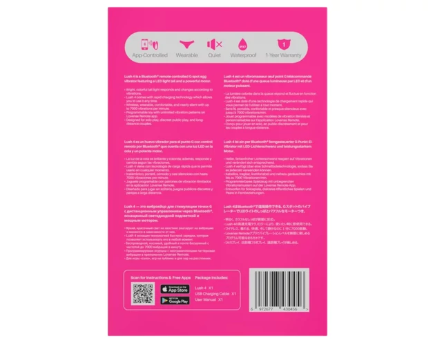 LOVENSE Lush 4 - okos vibrotojás (pink)