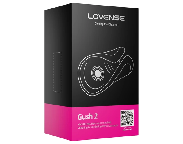 LOVENSE Gush 2 - makkvibrátor (türkiz)