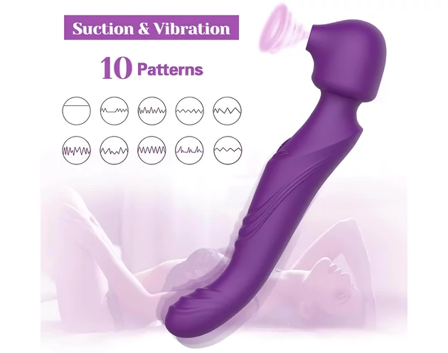 Tracy's Dog Wand - pulzáló masszírozó vibrátor (lila)