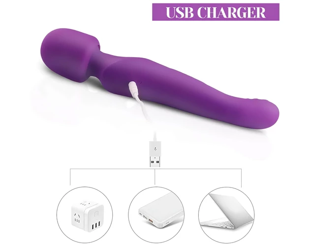 Tracy's Dog Wand - pulzáló masszírozó vibrátor (lila)