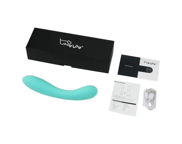 Tracy's Dog Teal - akkus, G-pont vibrátor (türkiz)