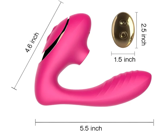 Tracy's Dog 2 - léghullámos 2in1 vibrátor (pink)