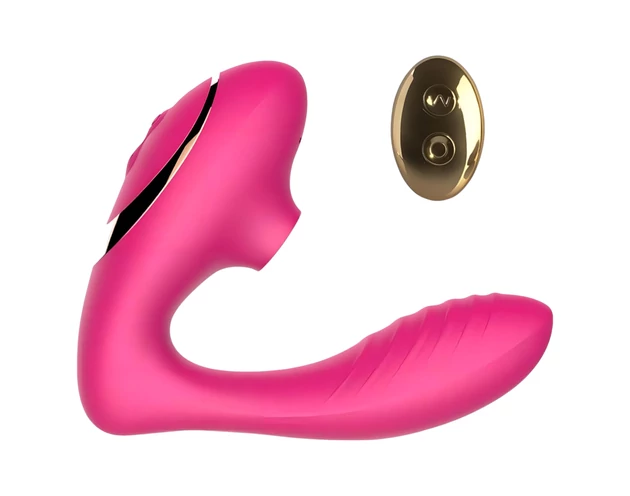 Tracy's Dog 2 - léghullámos 2in1 vibrátor (pink)