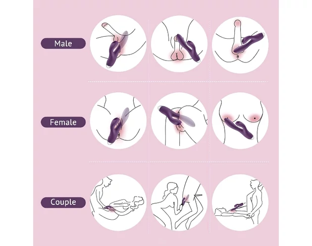 Tracy's Dog Rabbit - vízálló, csiklókaros vibrátor (lila)