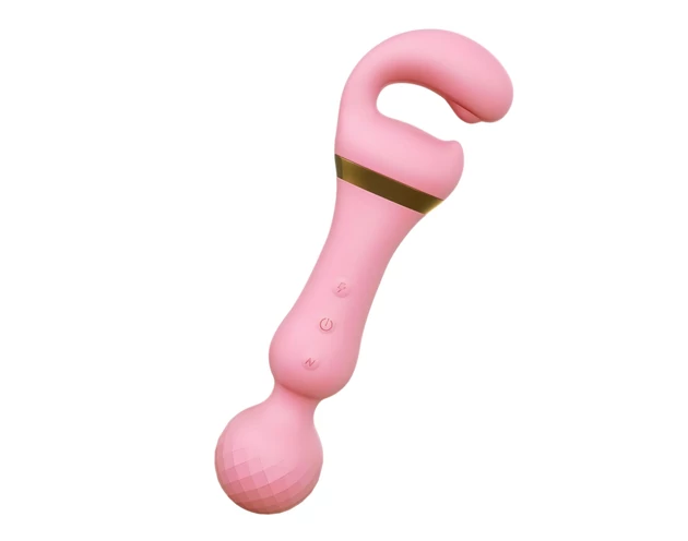 Tracy's Dog Magic Wand - akkus, 3in1 masszírozó vibrátor (pink)