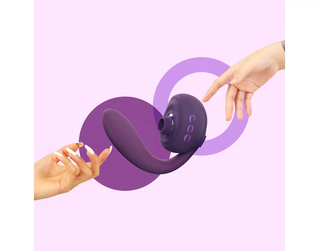 Tracy's Dog OG 3 - csiklószívó G-pont vibrátor (lila)