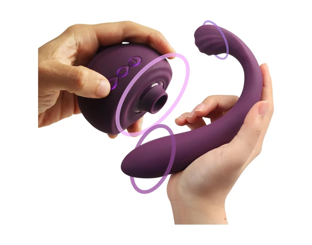 Tracy's Dog OG 3 - csiklószívó G-pont vibrátor (lila)