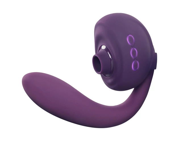 Tracy's Dog OG 3 - csiklószívó G-pont vibrátor (lila)