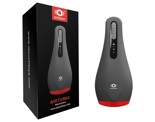 OTOUCH Airturn 2 - akkus szívó maszturbátor (fekete)