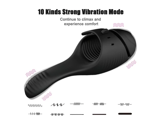 Leopard - akkus makkvibrátor (fekete)