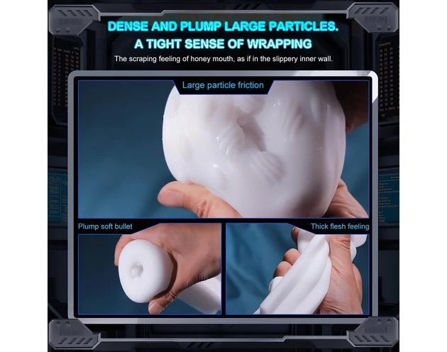 Leopard - fel-le mozgó, szívó-vibráló maszturbátor (fekete)