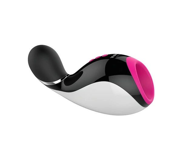 Nalone Oxxy - okos vibráló maszturbátor (fekete-pink-fehér)