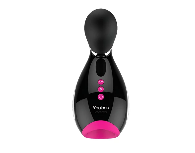 Nalone Oxxy - okos vibráló maszturbátor (fekete-pink-fehér)