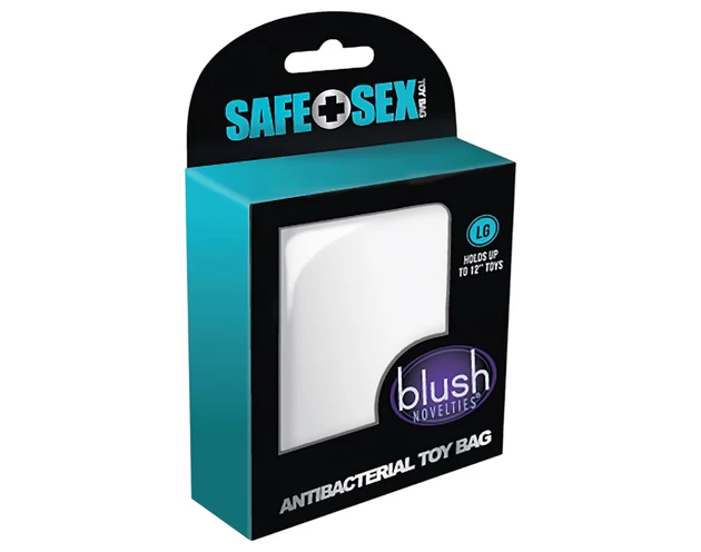 Safe Sex - antibakteriális diszkrét tároló táska - fehér (L)