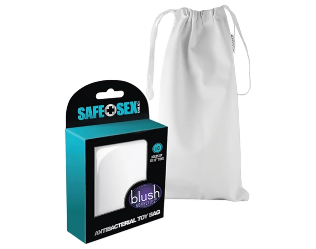 Safe Sex - antibakteriális szexjáték tároló táska (fehér)