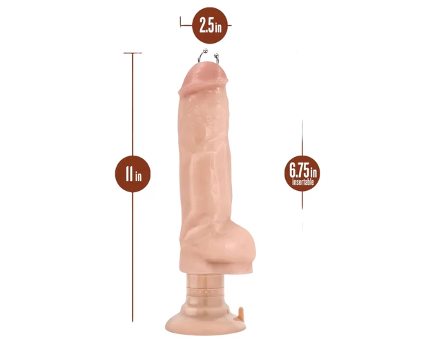 Blush Bad Boy - piercinges vibrátor - 33cm (natúr)