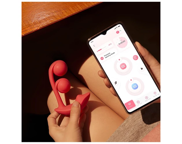 Honey Play Box Melody - okos, gyöngyös 2in1 vibrátor (piros)