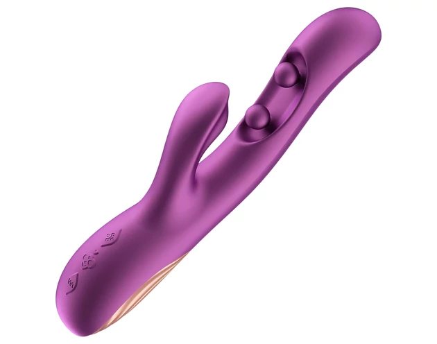 Honey Play Box Gem - okos gyöngyös G-pont és csiklóizgató vibrátor (lila)