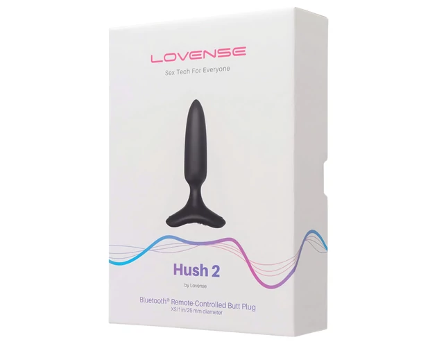 LOVENSE Hush 2 XS - akkus kis anál vibrátor (25mm) - fekete