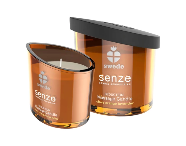 Swede Senze - masszázsgyertya - narancs, levendula (50ml)