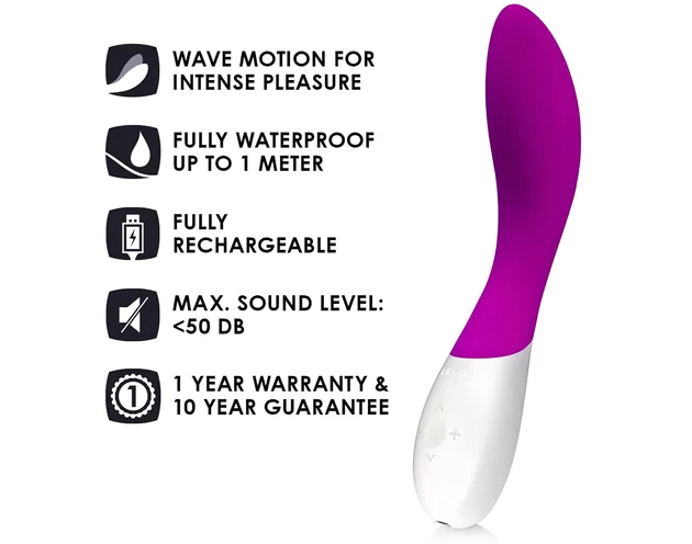 LELO Mona Wave - vízálló G-pont vibrátor (lila)