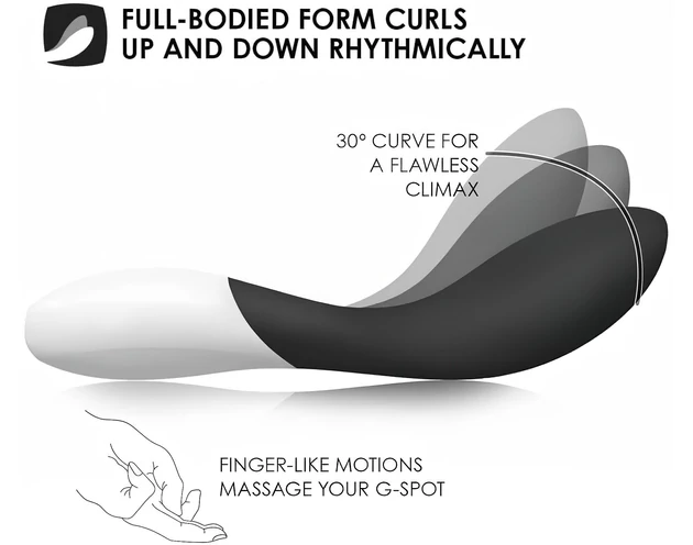 LELO Mona Wave - vízálló G-pont vibrátor (fekete)