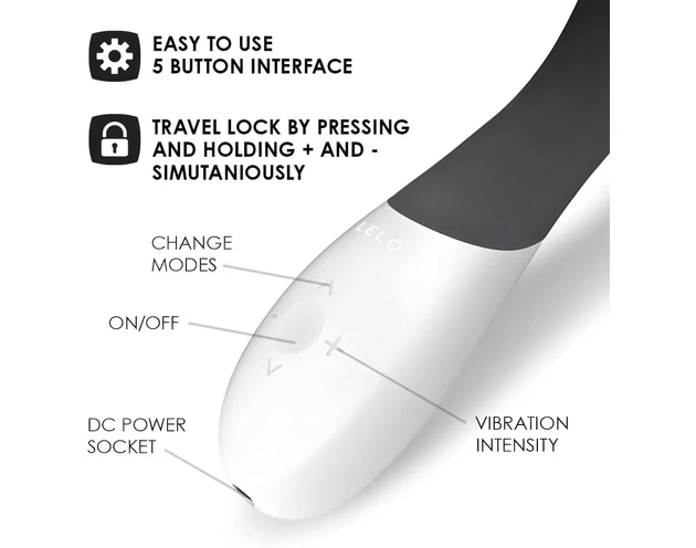 LELO Mona Wave - vízálló G-pont vibrátor (fekete)