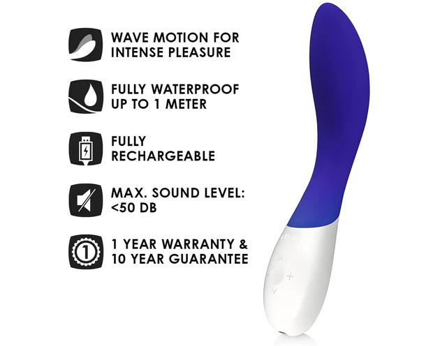 LELO Mona Wave - vízálló G-pont vibrátor (kék)
