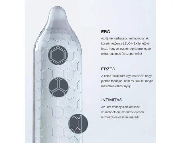 LELO Hex Original - luxus óvszer (12db)