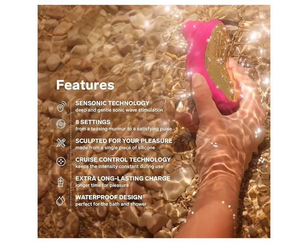 LELO Sona Cruise - hanghullámos csiklóizgató (pink)