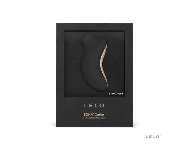 LELO Sona Cruise - hanghullámos csiklóizgató (fekete)