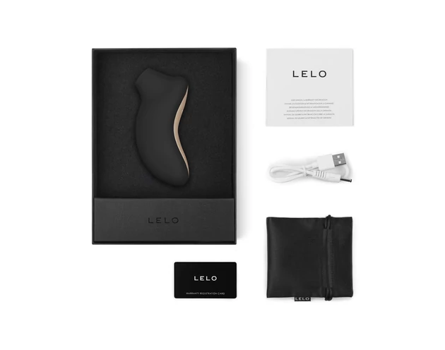 LELO Sona Cruise - hanghullámos csiklóizgató (fekete)
