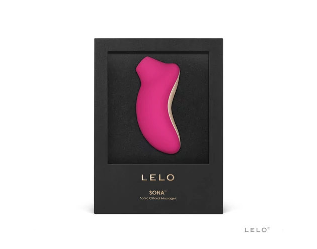 LELO Sona - hanghullámos csiklóizgató (cseresznye)