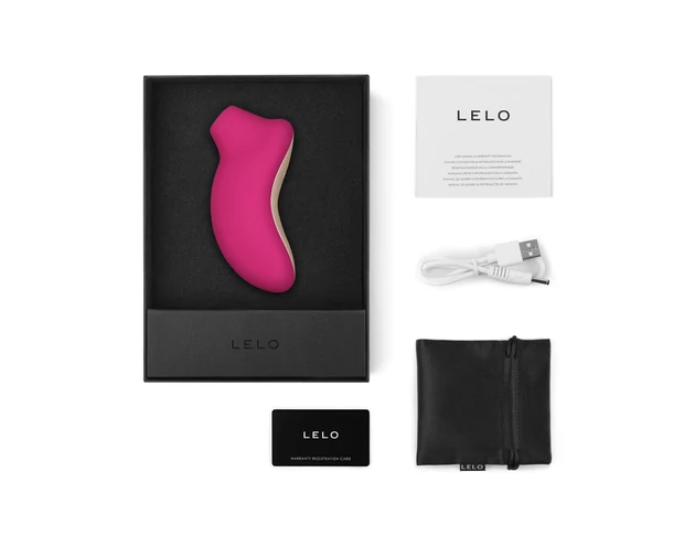 LELO Sona - hanghullámos csiklóizgató (cseresznye)