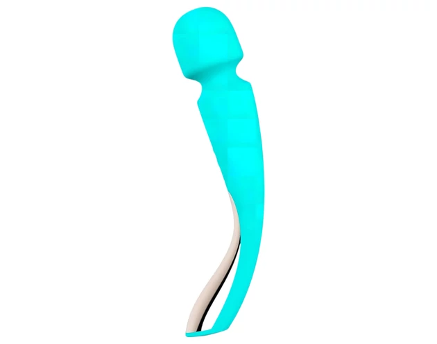 LELO Smart Wand 2 - nagy - akkus, masszírozó vibrátor (türkiz)