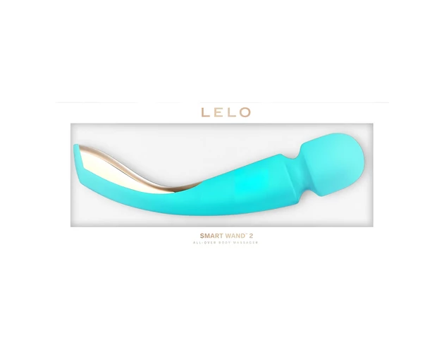 LELO Smart Wand 2 - nagy - akkus, masszírozó vibrátor (türkiz)
