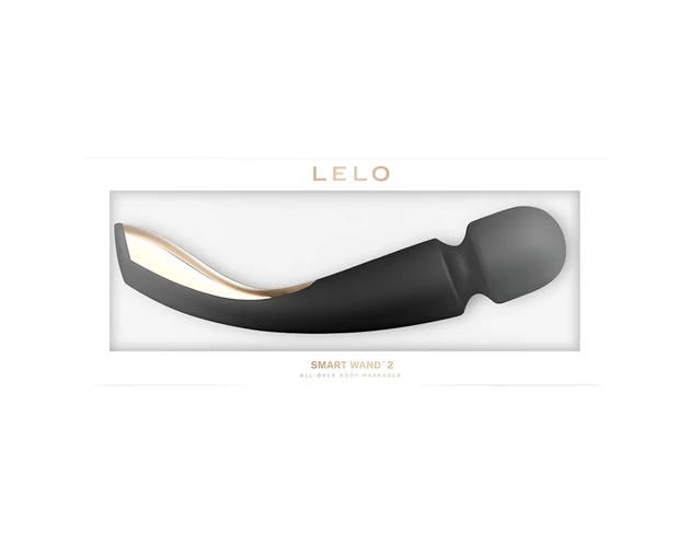 LELO Smart Wand 2 - nagy - akkus, masszírozó vibrátor (fekete)